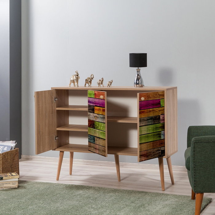 Hanah Home Mega - 726 Consola Roble Sonoma